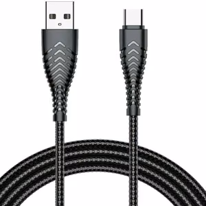 Kaabel USB A to Typ C VEGER 2,4A V104 1,2 m must