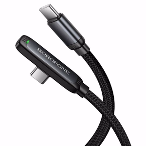 Must Borofone BX126 Skillful USB-C–USB-C kaabel, PD 60 W, 1 m