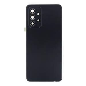 Tagakaas Samsung A525 / A526 / A528 A52 4G / A52 5G / A52S 5G juodas (su kameros stikliuku) OEM
