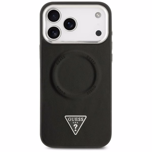 GUESS ümbris jaoks IPHONE 17 Pro compatible with MagSafe GUHMP17LPSDTSCMK (PU W/ Triangle Logo) must