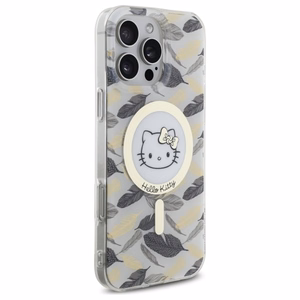 Hello Kitty IML Golden Leaves MagSafe Ümbris jaoks iPhone 16 Pro Max - Valge