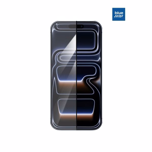 Tempered glass for iPhone 17 PRO Blue Star 5D AR black