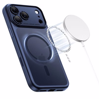 Tech-Protect Magpeak Magsafe CC Ümbris jaoks iPhone 17 Pro - Matte tumesinine sinine