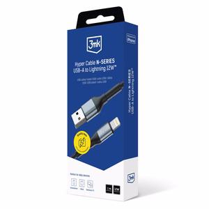 3mk Hyper Kaabel 3mk Hyper Kaabel N-SERIES USB-A / Lightning 1m 5V/2.4A 12W / must