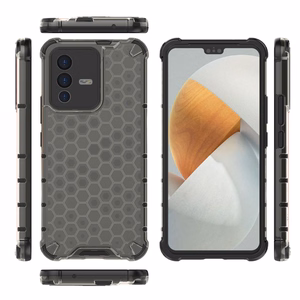 Honeycomb case бронированная крышка с гелевой рамкой Vivo V23 5G чёрный