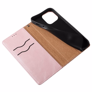 Magnet Strap Case для Samsung Galaxy S23+ флип-кошелёк мини-ремешок подставка розовый