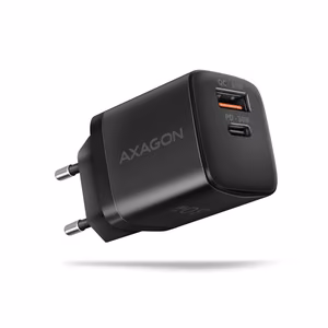 Axagon seina USB laadija 30W 2 porti must