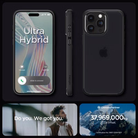 Spigen Ultra Hybrid iPhone 15 Pro Ümbris - Clear must