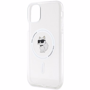 Karl Lagerfeld IML Choupette MagSafe ümbris jaoks iPhone 11 / Xr - läbipaistev
