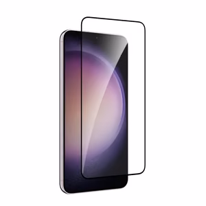 Puro Frame musta äärega karastatud klaas Samsung Galaxy S25+ / S24+ jaoks