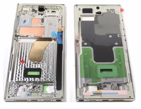 Keskkorpus Samsung S918 S23 Ultra Cream originaal (teeninduskomplekt)