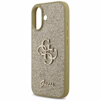 Guess Fixed Glitter Big 4G ümbris jaoks iPhone 17 - kuldne