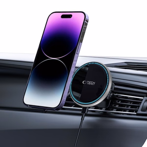Tech-Protect A2 Car Phone Hoidja koos MagSafe 15W Induktiivne Laadija jaoks Air Vent - must
