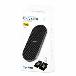 Juhtmevaba charging station Platinet (PWCDB) (2x10W) must