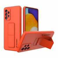 Wozinsky Kickstand Case silikoonist ümbris koos statiiviga Samsung Galaxy A73 jaoks punane