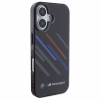 BMW Motosport IML Random Stripes iPhone 16 Plus Ümbris - must