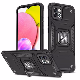 Wozinsky Ring Armor ümbris Samsung Galaxy A03 soomustatud kate magnetiline hoidja rõngas must