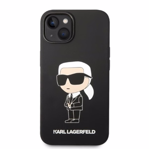 Karl Lagerfeld KLHMP14MSNIKBCK iPhone 14 Plus 6.7" hardcase must/must Silicone Ikonik Magsafe