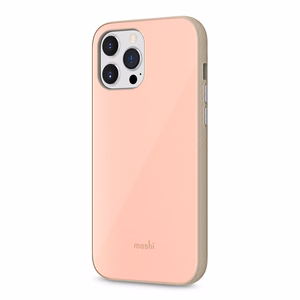Moshi iGlaze kvaliteetne hübriidümbris seadmele iPhone 13 Pro Max, SnapTo-süsteemiga, Dahlia Pink värvitoonis