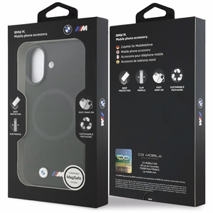 BMW M FW Metal Logo MagSafe Ümbris jaoks iPhone 17 - must