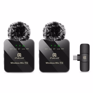 Беспроводной петличный микрофон Puluz PU648B (USB-C)