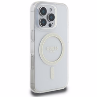 Guess IML Glitter Circle MagSafe Ümbris jaoks iPhone 16 Pro Max - Clear