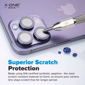 X-ONE Sapphire Camera Armor Pro - jaoks iPhone 17 Pro Max - hõbedane