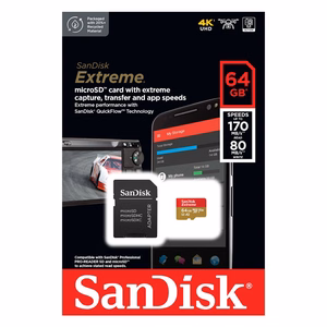 SanDisk memory card microSD UHS-I 64GB SDSQXAH-064G-GN6MA