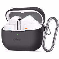 Tech-Protect Silicone Hook Ümbris jaoks Samsung Galaxy Buds 3 / 3 Pro - Must