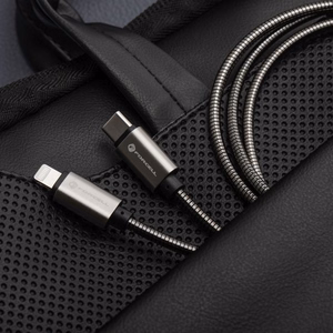 Kaabel USB C to Lightning Forcell F-Energy PD 3A 27W Metal 2 m C238 hõbedane