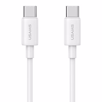USAMS Kaabel USB-C na USB-C 60W 1m Fast Charging YD Series valge SJ711USB02 (US-SJ711)