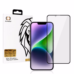 Tempered glass Tel Protect 10X Privacy Titanium for Iphone 14
