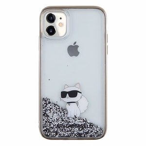 KARL LAGERFELD ümbris jaoks IPHONE 11 KLHCN61LKCNSK (Liquid Glitter C) läbipaistev