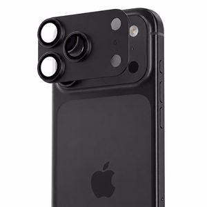 Benks OmniWarrior integreeritud metallist kaameraobjektiivide kaitse (C.M.SX.AP.BK.0071) iPhone 18 Pro Max telefonile (AR, must)
