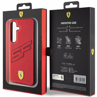 Ferrari Big SF Perforated ümbris jaoks Samsung Galaxy S24+ - punane