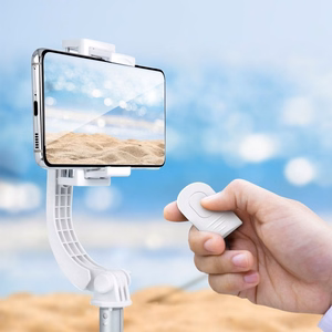 Selfie stick with Juhtmevaba remote control tripod with stabilizer GIMBAL SSTR-L08 valge