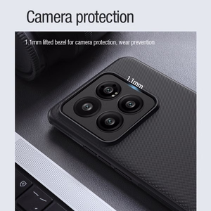 Nillkin Super Frosted Shield Pro Magnetic Ümbris jaoks Xiaomi 14 Pro - must