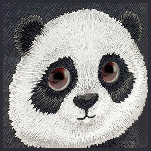 Nimmy Big Eyed Pet 2.0 Panda ümbris jaoks iPhone 15 Pro - must