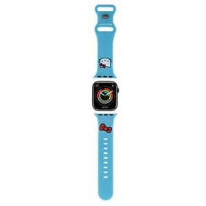 Hello Kitty silikoonist Kitty Head rihm Apple Watch 38/40/41mm - sinine