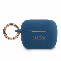 Guess GUACAPSILGLBL AirPods Pro kate sinine/sinine Silikoon Glitter