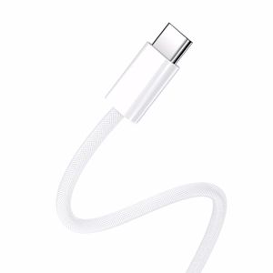 BWOO Cable USB-C - USB-C 1m 60W jaoks iPhone 15 BO-X284 valge