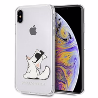 Karl Lagerfeld Choupette Fun iPhone Xs Max Ümbris - läbipaistev