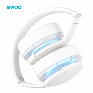 BWOO ANC Juhtmevaba Headphone Premuim Sound Quality BW587 valge