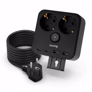 Huslog Power strip with phone hoidja HUS1055