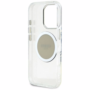 Guess IML Metal Colored Circle Classic Logo MagSafe ümbris jaoks iPhone 16 Pro Max - hall