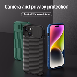 Nillkin CamShield Pro Magnetic Ümbris jaoks iPhone 15 Plus with Camera Protector - sinine