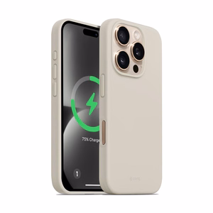 Crong Color Cover Magnetic MagSafe ümbris seadmele iPhone 16 Pro Max, kivibeež
