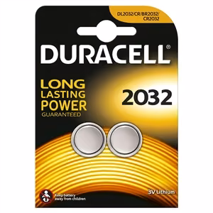 Liitiumpatarei CR2032 3V 210mAh Duracell 2 tk pakendis