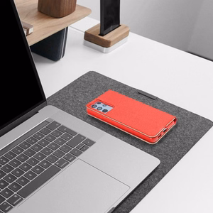 LUNA Book kuldne jaoks XIAOMI Redmi Note 14 4G (GLOBAL - 164,84mm x 78,15mm x 8,16mm) punane