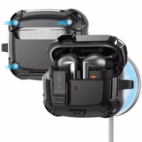 Tech-Protect Silicone Hook Ümbris jaoks Samsung Galaxy Buds 3 / 3 FE / 3 Pro - must